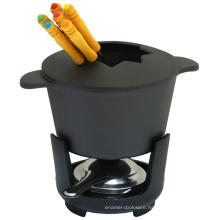 Amazon Cast Iron Chocolate Cheese pot Enamel Fondue Set